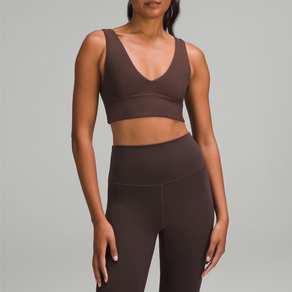 SOLD | Llulemon V Neck Align Bra A/B - Espresso